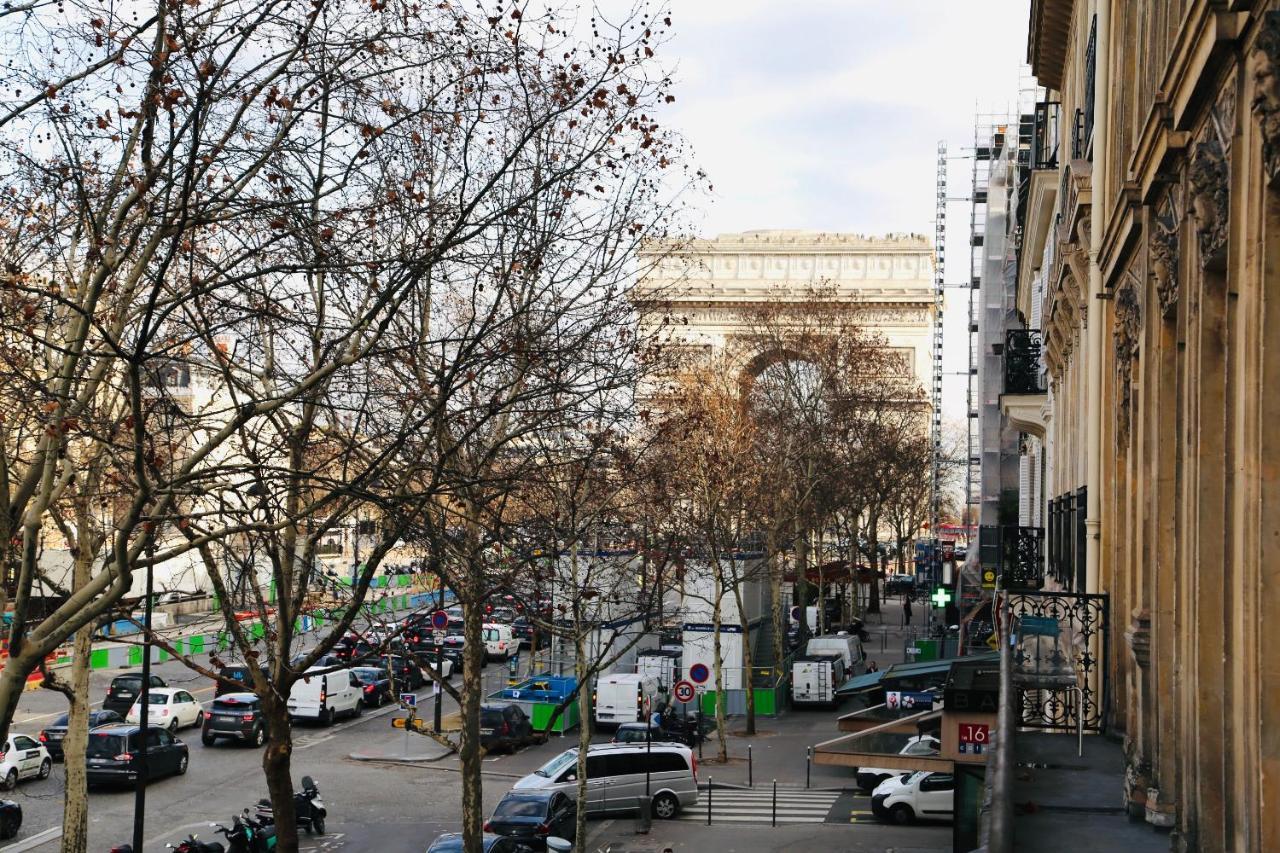 Suite Junior Avec Balcon Et Vue Sur Arc De Triomphe Paris Exterior foto